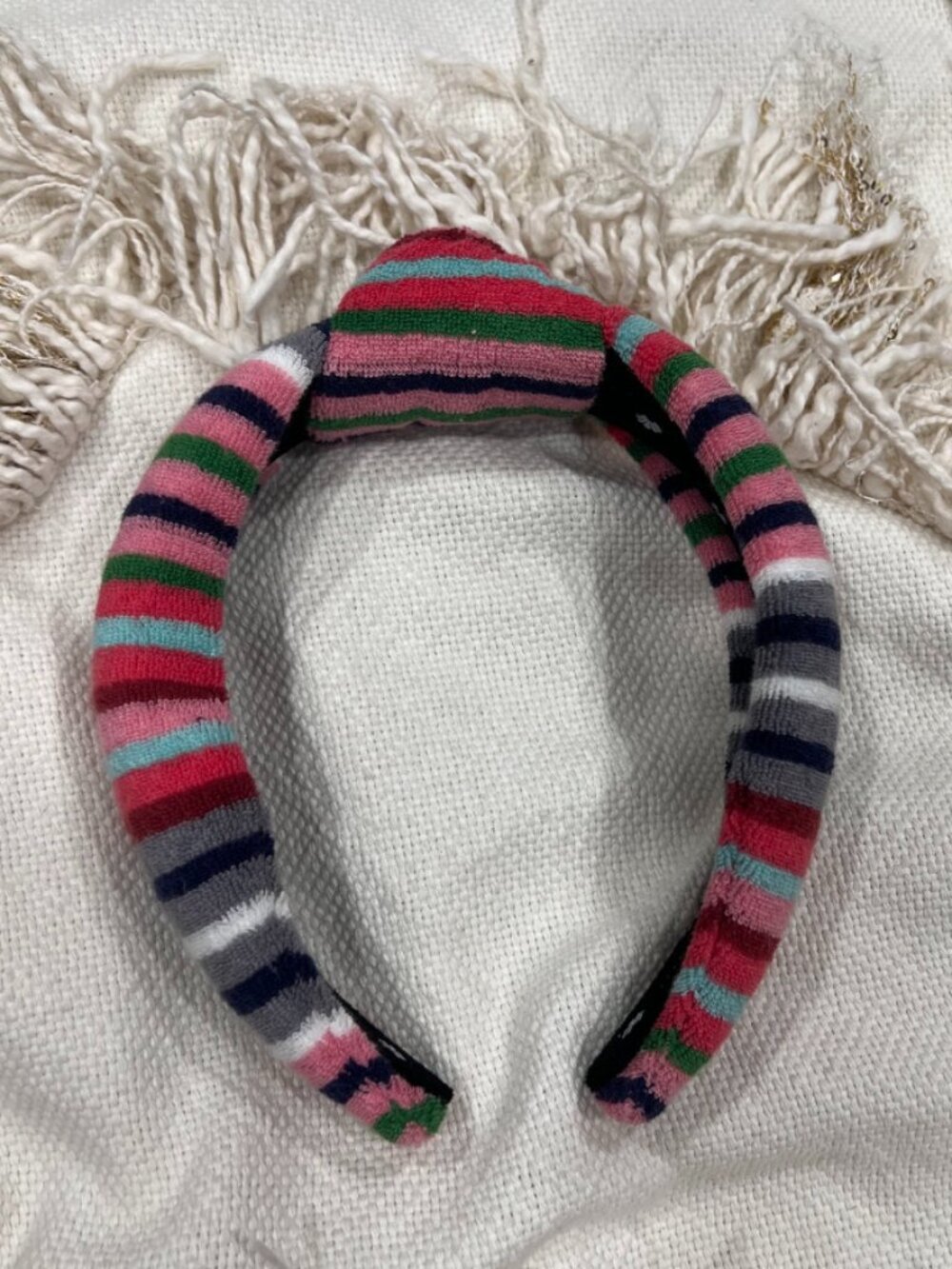 Lele Sadoughi Terry Cloth Knotted Headband